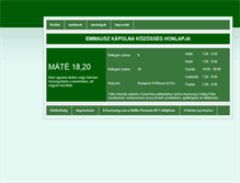 Tablet Screenshot of emmauszkapolna.kozosseg.com